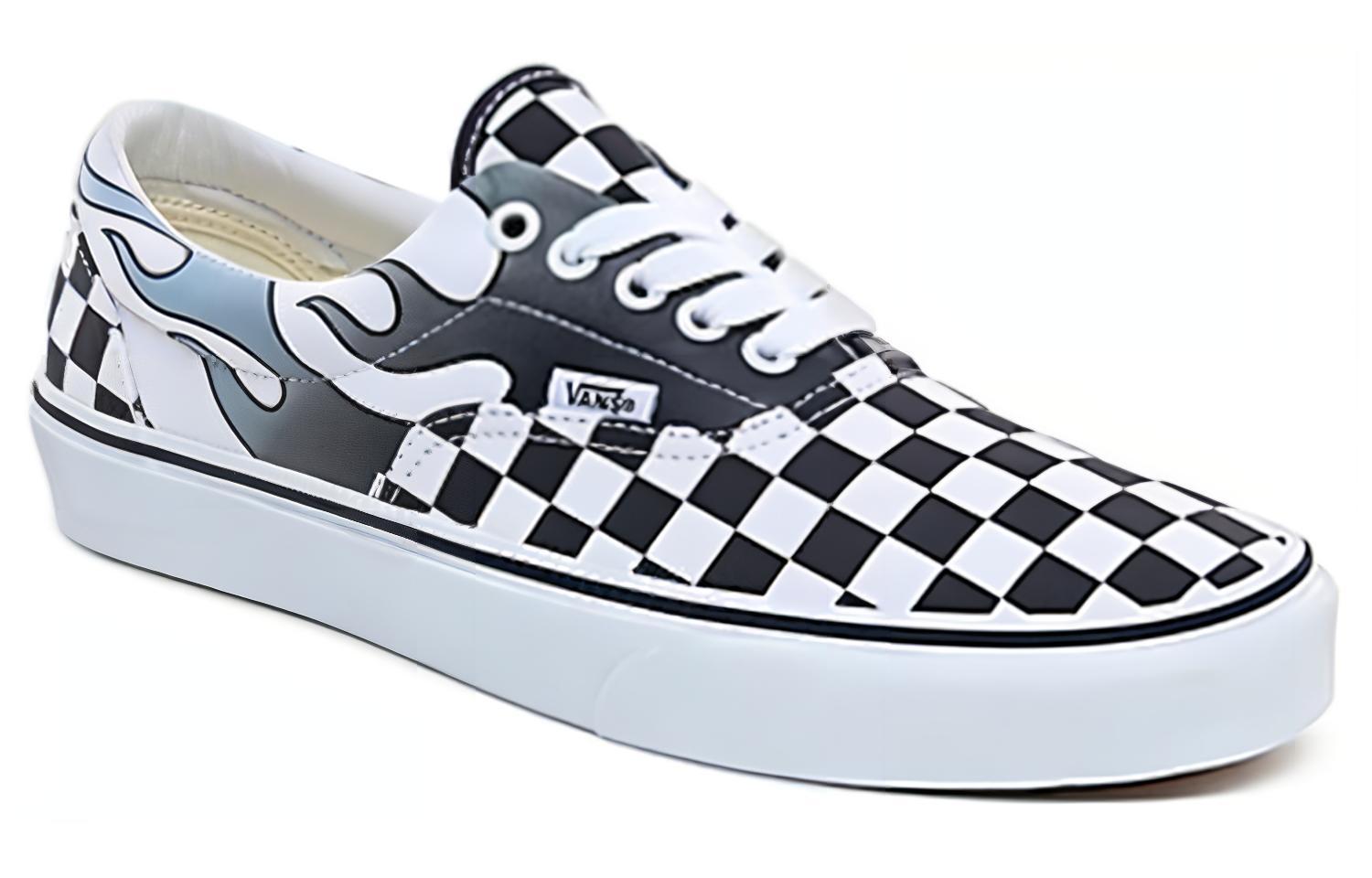 Lookbook Vans Checkerboard Flame Classic 台灣版名稱：Vans 黑白棋盤火焰經典款