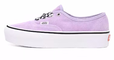Vans Checkerboard Lace Authentic Platform 20 'White Purple' VN0A3AV8S1V Vans Checkerboard Lace Authentic Platform 20 'White Purple' VN0A3AV8S1V