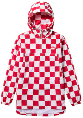 Vans Checkerboard Print Hooded Jacket Unisex Red VN0A3TWS0PZ Buy Vans Checkerboard Print Hooded Jacket Unisex Red VN0A3TWS0PZ