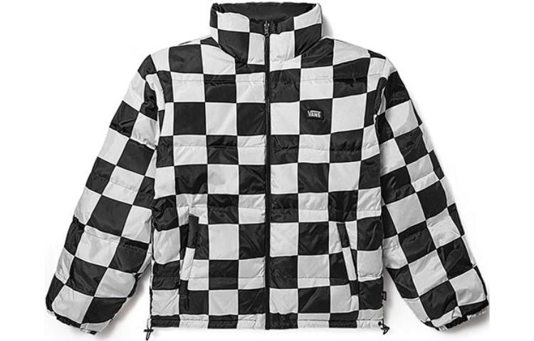 Order Vans 棋盤格雙面羽絨長袖外套 男女款 黑色 VN000H0QBLK