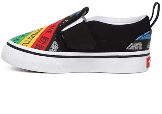 幼兒 Vans 格子板滑入式V 黑彩虹 Buy 幼兒 Vans 格子板滑入式V 黑彩虹