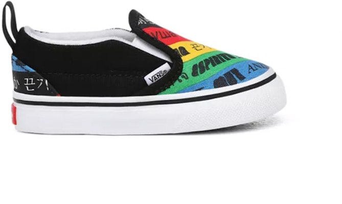 幼兒 Vans 格子板滑入式V 黑彩虹 Order 幼兒 Vans 格子板滑入式V 黑彩虹