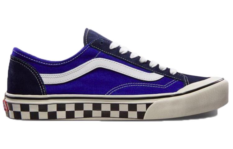 Order Vans棋盘格Style 36 Decon SF'蓝色/棉花糖白' VN0A3MVLVS9