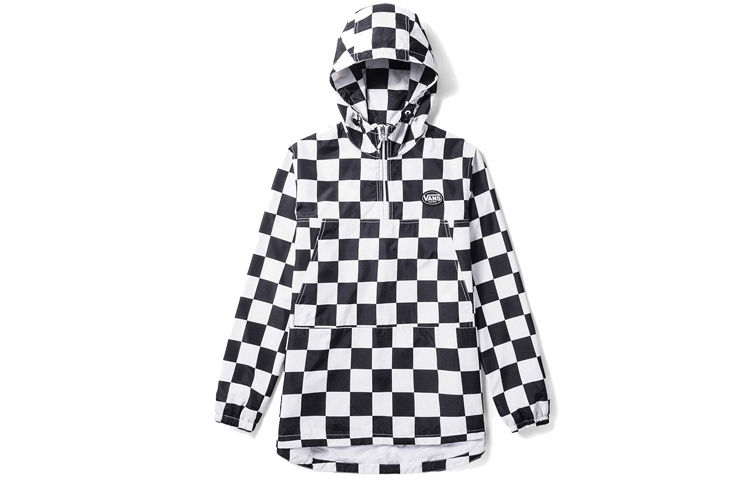 Vans Checkered Print Hoodie Jacket Black (Couples Edition) VN0A3TWS705