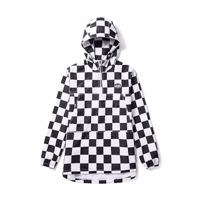 Vans Checkered Print Hoodie Jacket Black (Couples Edition) VN0A3TWS705