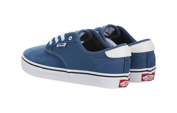 Lookbook 中童 Vans Chima Ferguson Pro 休閒時尚 低筒 兒童滑板鞋 藍色