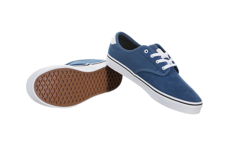 Shop 中童 Vans Chima Ferguson Pro 休閒時尚 低筒 兒童滑板鞋 藍色