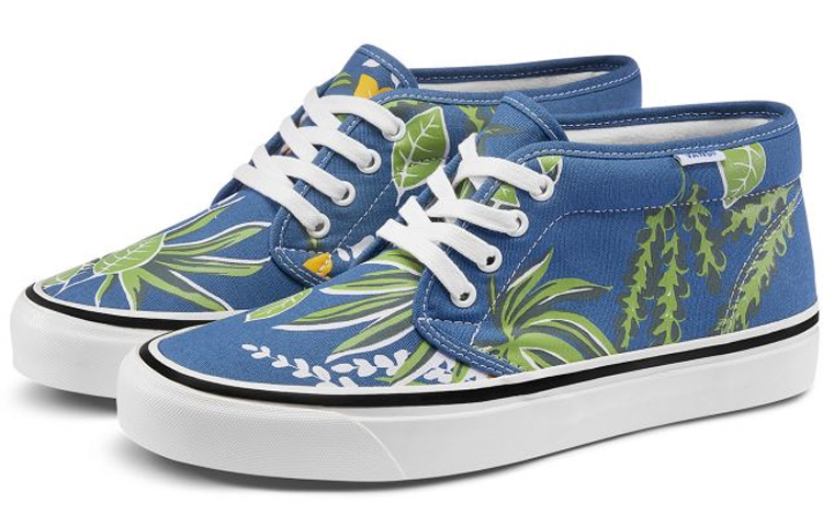 Order Vans Chukka 49 DX 綠色植物 復古低筒休閒板鞋 男女皆適 藍白