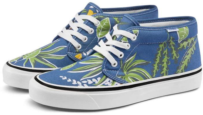 Vans Chukka 49 DX 綠色植物 復古低筒休閒板鞋 男女皆適 藍白 Order Vans Chukka 49 DX 綠色植物 復古低筒休閒板鞋 男女皆適 藍白