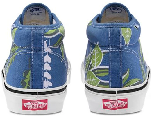 Vans Chukka 49 DX 綠色植物 復古低筒休閒板鞋 男女皆適 藍白 Purchase Vans Chukka 49 DX 綠色植物 復古低筒休閒板鞋 男女皆適 藍白