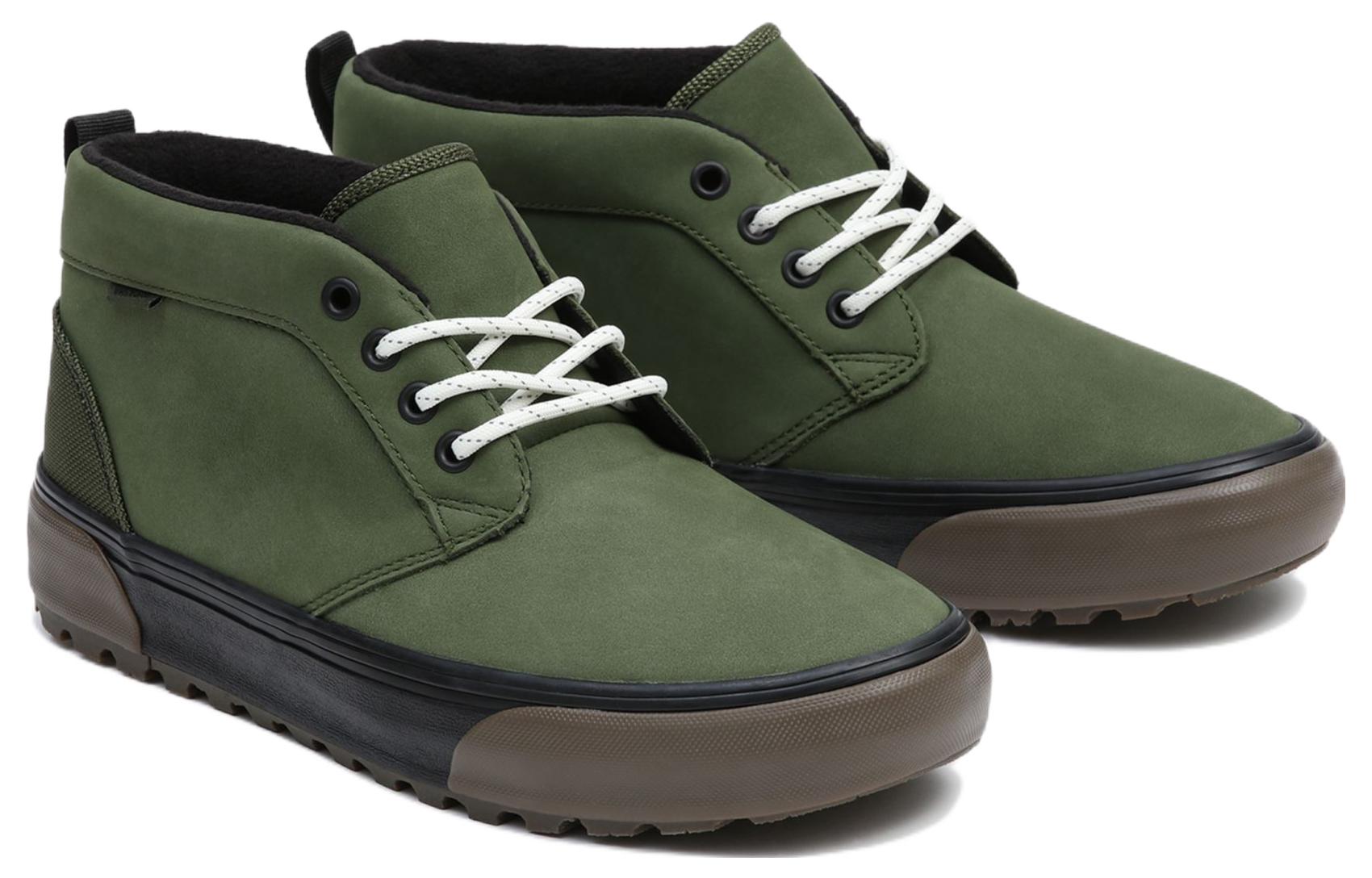 Lookbook Vans Chukka 79 潮流休閒 耐磨防滑 中筒 滑板鞋 男女同款 綠色