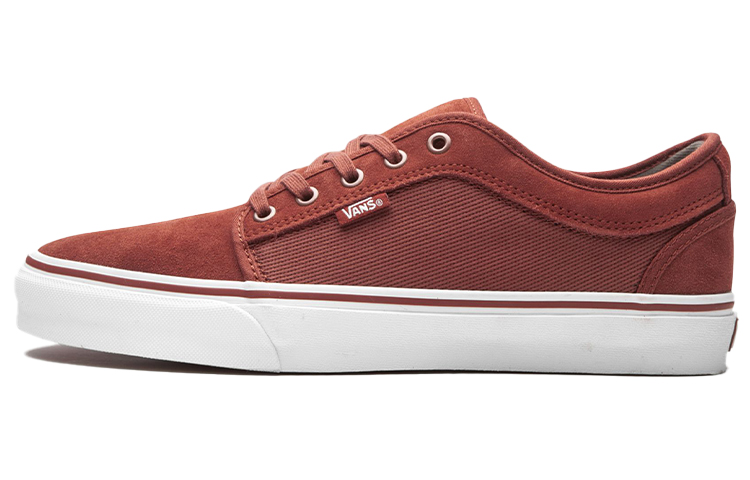 Vans Chukka Low Breathable Non-Slip Wear-resistant Low Tops Casual Skateboarding Shoes Red VN0A38CG0QV