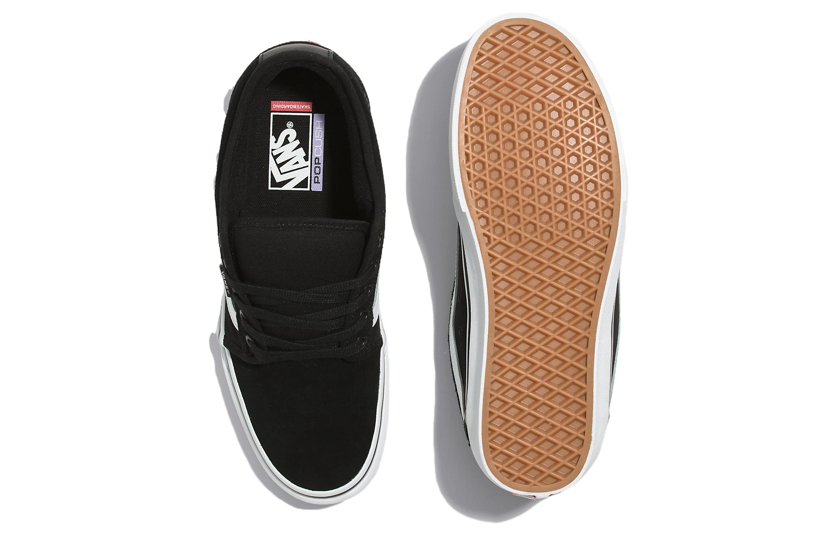 Purchase Vans CHUKKA 舒適 耐磨透氣 低筒 滑板鞋 男女同款 黑白色