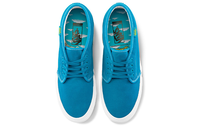 Shop 辛普森一家 x Vans Chukka Pro 中筒滑板鞋 男女同款 藍色