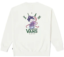 Vans City Series Letter Graphic Crewneck Sweatshirt Unisex Off-White VN000KQDFS8 Vans City Series Letter Graphic Crewneck Sweatshirt Unisex Off-White VN000KQDFS8