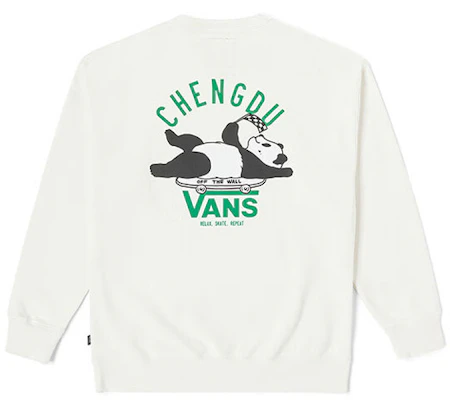 Vans City Series Panda Print Crewneck Sweatshirt Unisex Putih Krem VN000KQCFS8 Buy Vans City Series Panda Print Crewneck Sweatshirt Unisex Putih Krem VN000KQCFS8