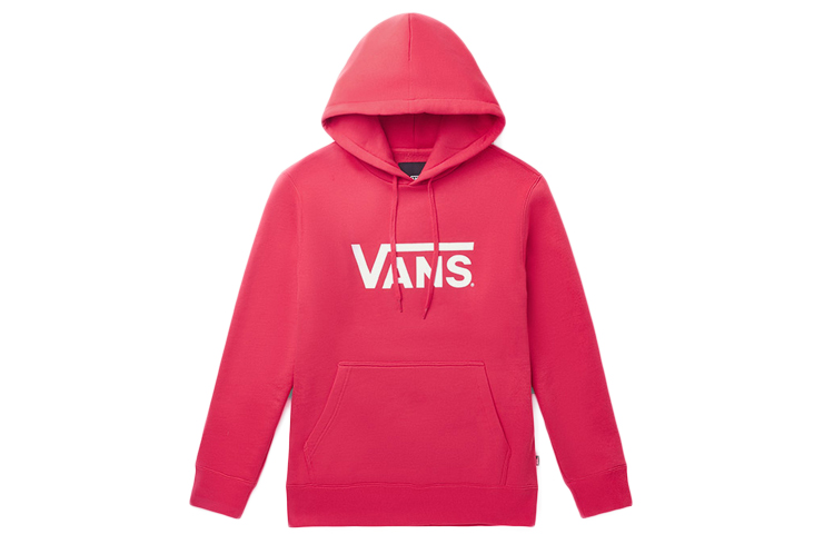 Vans Classic Fleece Hoodie Pink Unisex American Style Sweatshirt VN0A3TXI0HI
