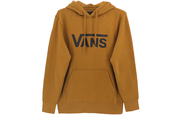 Vans Classic Logo Fleece-Lined Hoodie Brown (Unisex) VN0A5H5U1M7