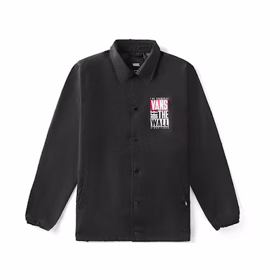 Vans Classic Printed Coach Jacket Black Unisex VN0A4MLEBLK