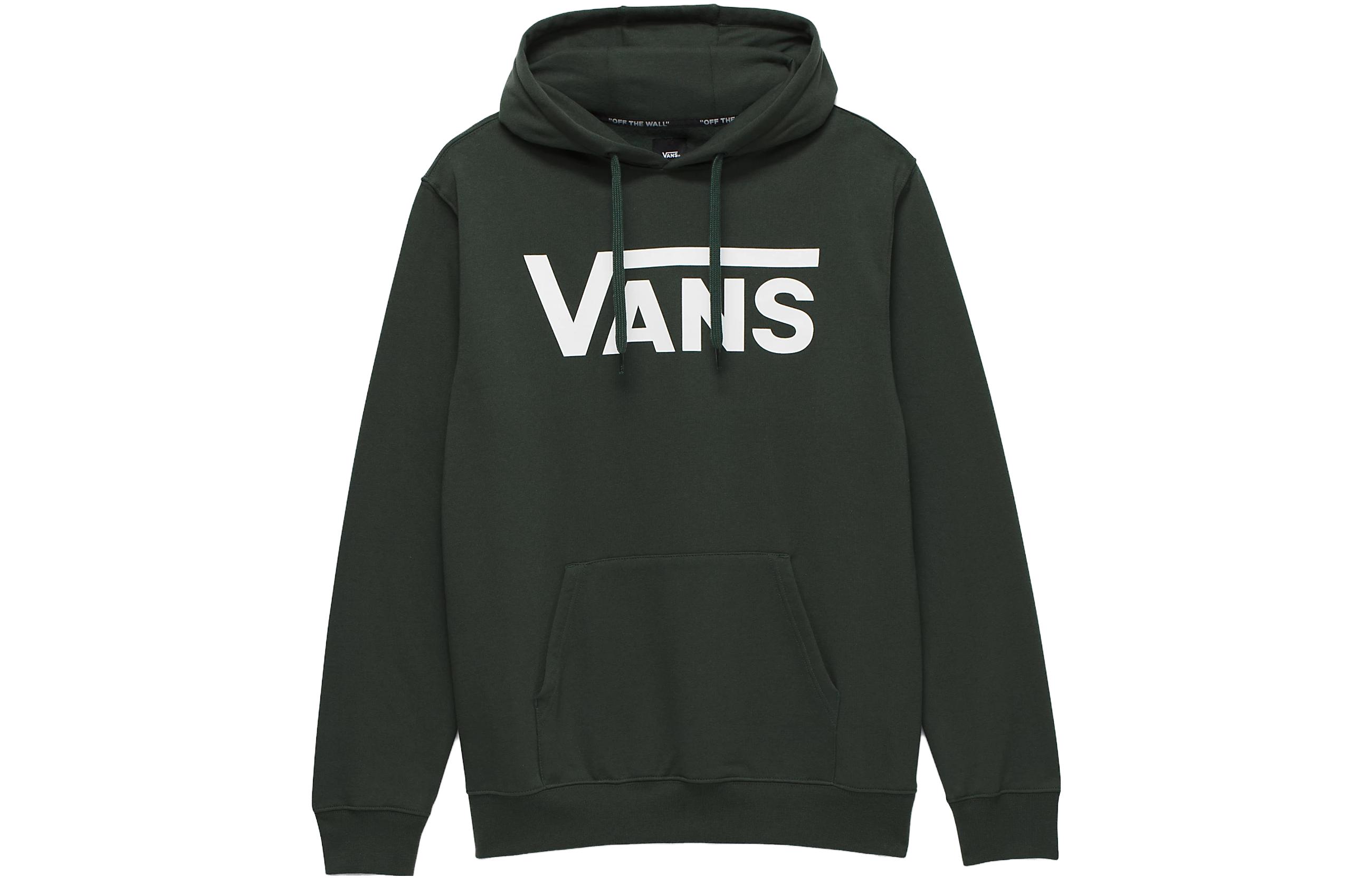 Vans Classic Pullover Hoodie Logo Printed Long Sleeve Green Hoodie VN0A456BBZ0