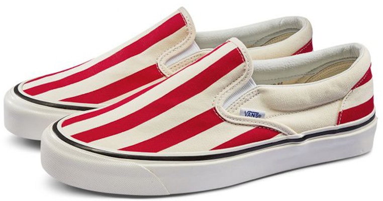 Vans 經典款 Slip-On 98 DX 'Anaheim Factory - 紅色大條紋' VN0A3JEXVN2 Order Vans 經典款 Slip-On 98 DX 'Anaheim Factory - 紅色大條紋' VN0A3JEXVN2