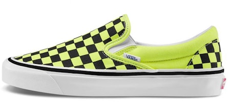Vans Classic Slip-On 98 DX 'Anaheim Factory - Yellow Neon Checkerboard' VN0A3JEXV9O Vans Classic Slip-On 98 DX 'Anaheim Factory - Yellow Neon Checkerboard' VN0A3JEXV9O