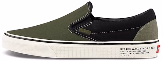 Vans Classic Slip-On '66 Supply - Vetiver Black' VN0A4U381FX Vans Classic Slip-On '66 Supply - Vetiver Black' VN0A4U381FX