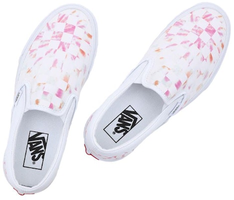 Vans Classic Slip-On 'Aura Checkerboard Pink White' VN0A5JLXWHT Shop Vans Classic Slip-On 'Aura Checkerboard Pink White' VN0A5JLXWHT