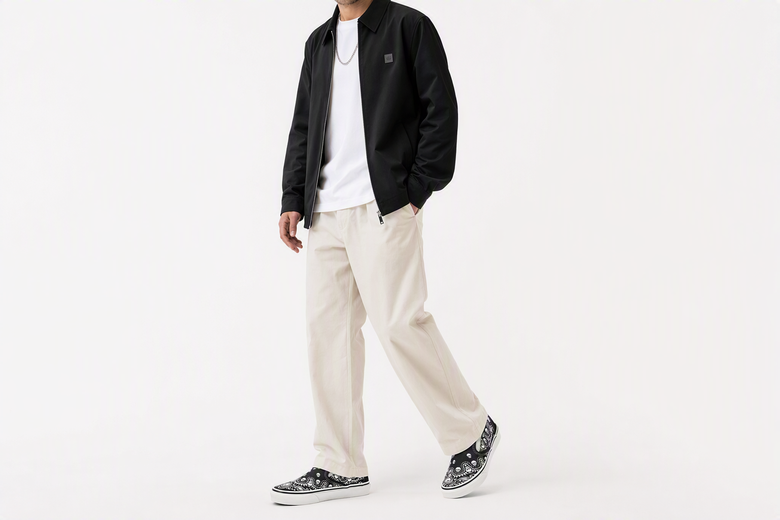 Order Vans 經典無帶帆布鞋 'Bandana - 黑色' VN0A33TBD9S