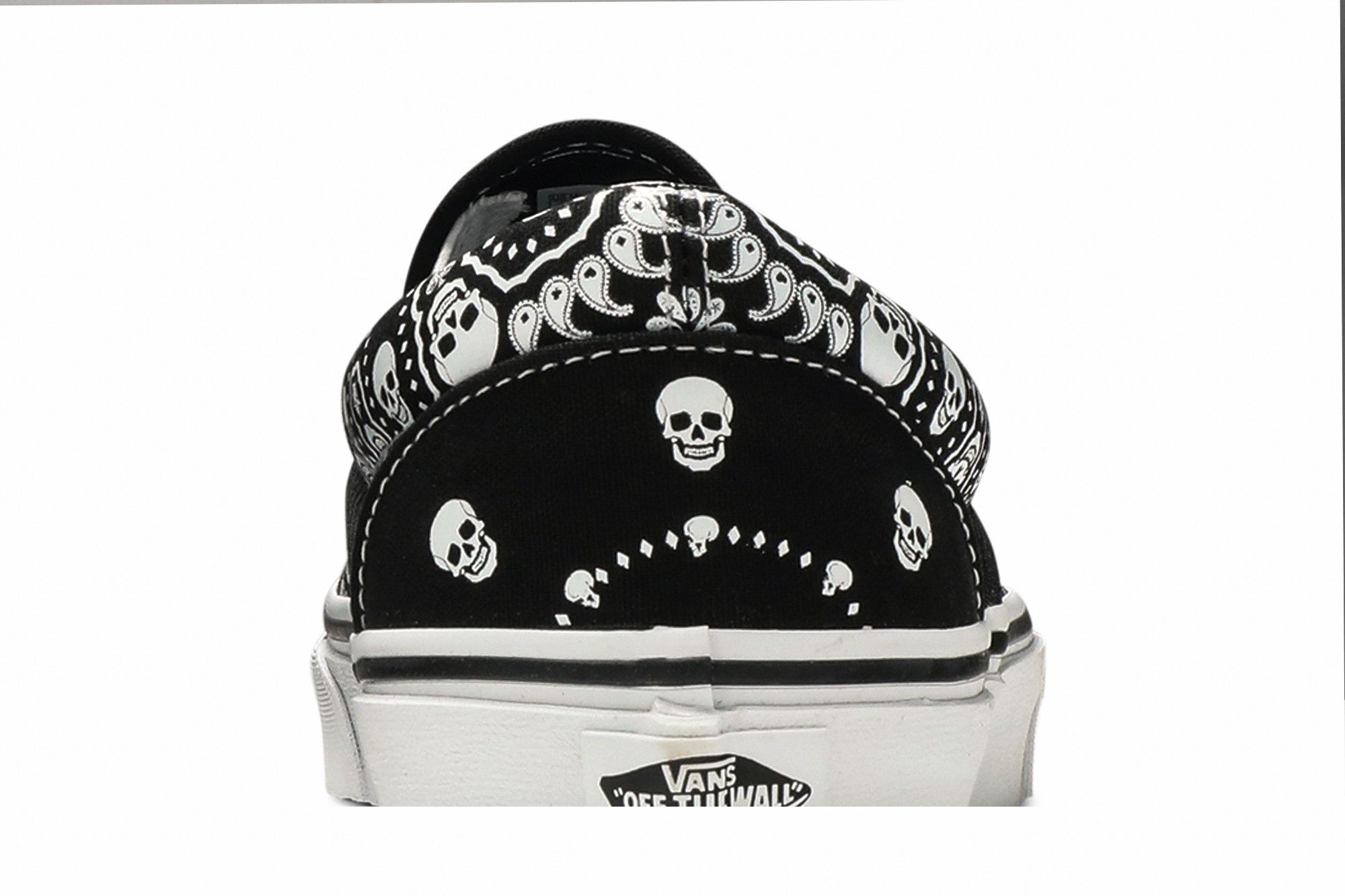 Cheap Vans 經典無帶帆布鞋 'Bandana - 黑色' VN0A33TBD9S