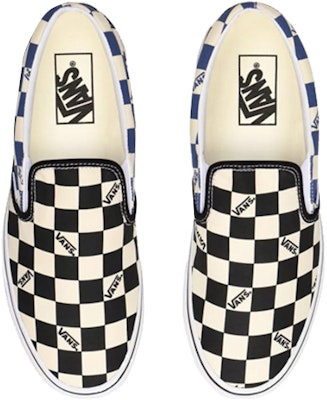 Vans Classic Slip-On 'Big Check Black Navy' VN0A4U38WRT Shop Vans Classic Slip-On 'Big Check Black Navy' VN0A4U38WRT