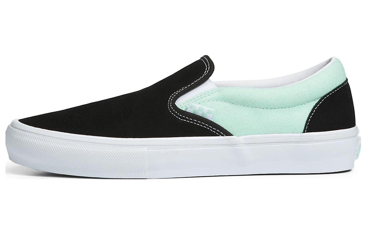 Buy Vans 滑板鞋 休閑時尚 防滑耐磨 低筒款 球鞋 男女皆宜 黑綠色