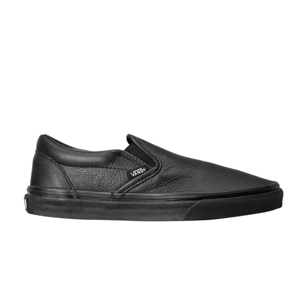 Buy Vans Classic Slip-On 'Black Leather' VN000XG8EW7