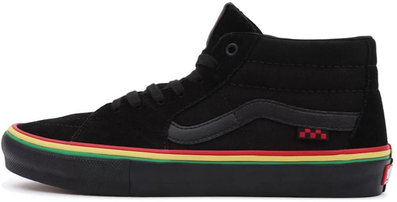 Vans Classic Slip-On 'Black Red Yellow Green' VN0A5FCGBLA Buy Vans Classic Slip-On 'Black Red Yellow Green' VN0A5FCGBLA
