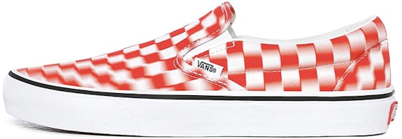 Vans Classic Slip-On 'Blur Check - White Red' VN0A4U3817Z Vans Classic Slip-On 'Blur Check - White Red' VN0A4U3817Z