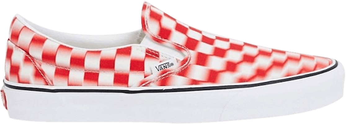 Vans 經典懶人鞋 '模糊格紋 - 白紅' VN0A4U3817Z Buy Vans 經典懶人鞋 '模糊格紋 - 白紅' VN0A4U3817Z