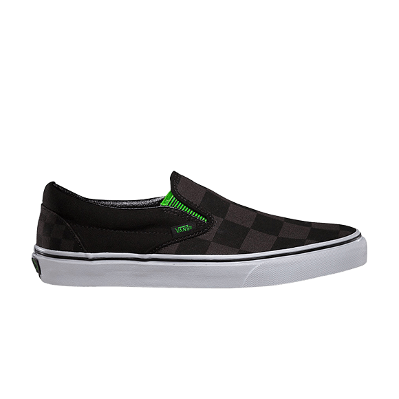 Vans Classic Slip-on (Captain Fin) Checkerboard Black 'Black'