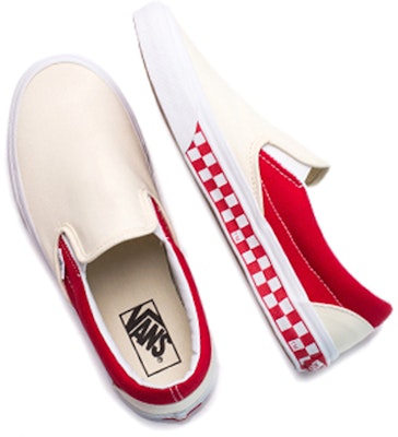 Vans Classic Slip-On 'Checker - Racing Red' VN0A38F7OWM Shop Vans Classic Slip-On 'Checker - Racing Red' VN0A38F7OWM