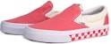 Vans Classic Slip-On 'Checker Sidewall - Spiced Coral' - Merah Jambu Lada VN0A38F7QCI