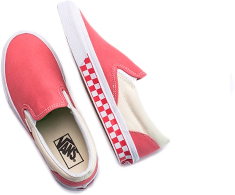 Vans Classic Slip-On 'Checker Sidewall - Spiced Coral' VN0A38F7QCI Shop Vans Classic Slip-On 'Checker Sidewall - Spiced Coral' VN0A38F7QCI