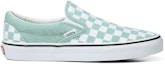 Order Vans Slip-On Klasik 'Checkerboard-Biru' VN0A7Q5DH7O