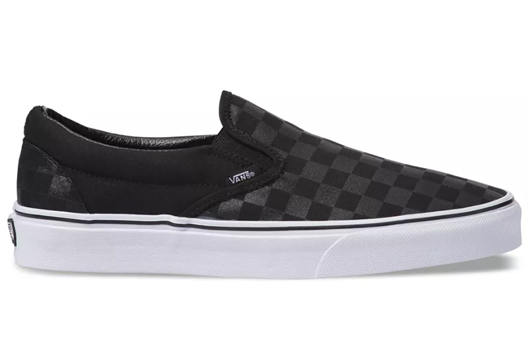 Lookbook Vans Classic Slip-On 'Checkerboard - Hitam' VN000EYE276