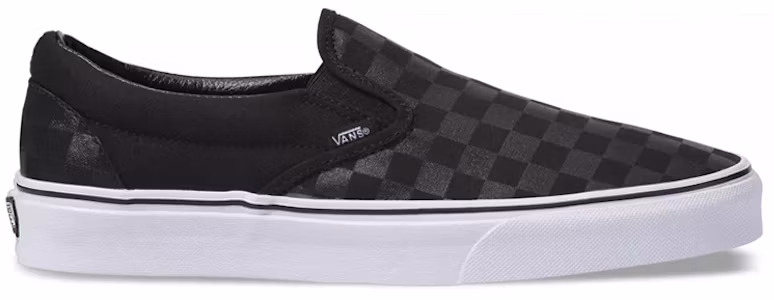 Lookbook Vans經典懶人鞋「棋盤格 - 黑色」VN000EYE276