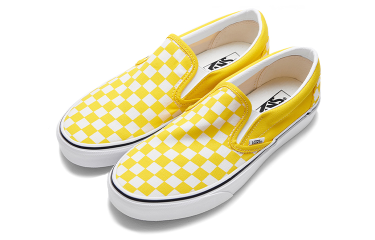 Lookbook Vans Classic Slip-On 'Checkerboard - Amarillo Cibernético' VN0A33TB42Z