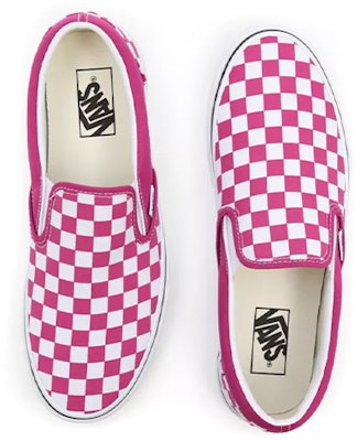Vans经典一脚蹬“棋盘格-桃红” VN000XG8AZY Shop Vans经典一脚蹬“棋盘格-桃红” VN000XG8AZY