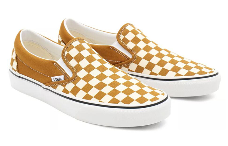 Lookbook Vans 經典懶人鞋「象棋格紋 - 金棕色」VN0A33TB9HN