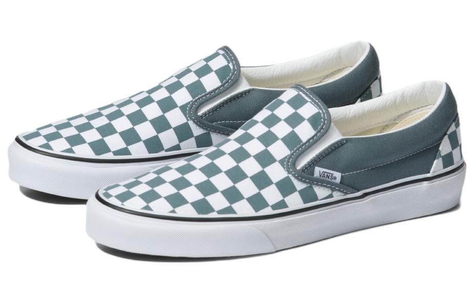 Lookbook ヴァンズ クラシックスリッポン チェッカーボード グレー/ホワイト VN0A7Q5DRV2