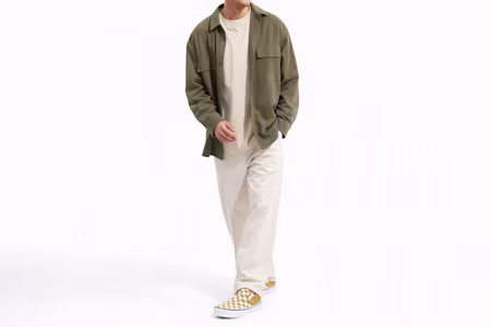 Order Vans Classic Slip-On ''Damier - Olive Oil'' VN0A4U381GI