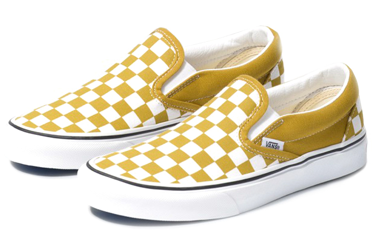 Shop Vans Classic Slip-On 'Checkerboard - Olive Oil' Catur Hijau Zaitun VN0A4U381GI