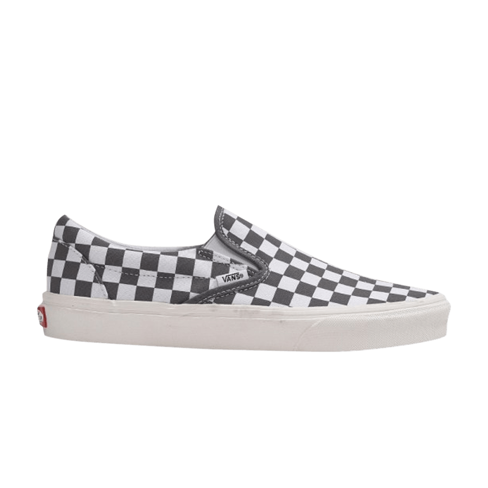 Buy Vans Classic Slip-On 'Checkerboard - Pewter' Pria Wanita Checker Pita Abu-abu VN0A38F7U53